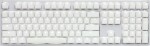 Ducky Ducky One 2 White Edition PBT Gaming Tastatur, MX-Speed-Silver, weiße LED - weiß