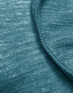 Dámska tyrkysová melanžová fleecová mikina (2310) odstíny zelené XL (42)