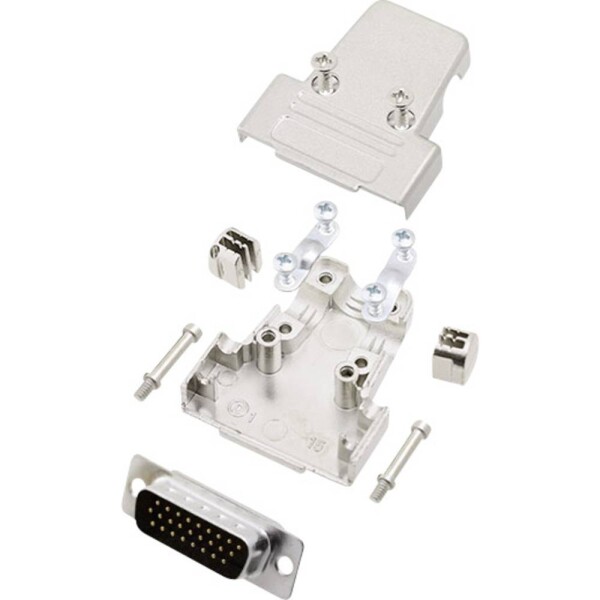 Encitech TRI-M-15-HDP26-K 6355-0058-02 sada D-SUB kolíkové lišty 180 ° Pólov: 26 spájkovaný 1 sada; 6355-0058-02