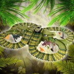 MalPlay Dinosauria mega autodráha 230 dielikov