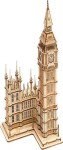 RoboTime drevené 3D puzzle hodinová veža Big Ben svietiaca