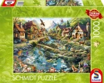 Schmidt Puzzle Dedina na okraji lesa