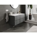 MEXEN/S - Orio kúpeľňová skrinka 100 cm s umývadlom Vela, 2 zásuvky, grafit mat/biela mat 91A10-10047-2-BFF66-W23M01