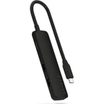 Satechi 4in1 USB-C Slim Multiport čierna / adaptér / USB-C / HDMI / 2x USB-A / PD 100 W (ST-P4SK)