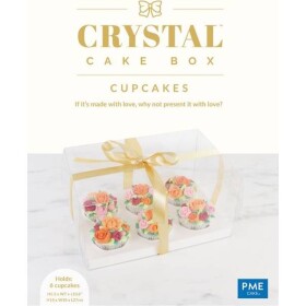 Priehľadná krabica na cupcaky 6ks, 14 x 18 x 27 cm - PME - PME