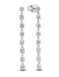 Pandora Luxusné strieborné náušnice so zirkónmi Timeless 293159C01