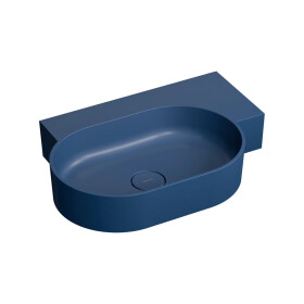 OMNIRES - OVO M+ umývadlo na dosku/závesné - pravé, 64 x 44 cm, midnight blue mat; OVO645UWPMB