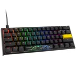 Ducky One 2 Pro Mini Gateron Yellow čierna / herná klávesnica / podsvietená / mechanická / drôtová USB-C / US (DKON2061ST-GUSPDAZTY2)