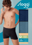 Pánske boxerky GO Smooth Short C2P - UNKNOWN - modré V003 - SLOGGI UNKNOWN XXL