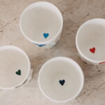 Eulenschnitt Porcelánový hrnek Hearts 290 ml – green