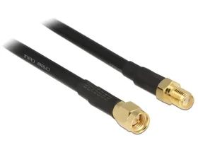 DeLock SMA - SMA CFD200 7,5 m čierna / Anténny kábel / 50 Ohm / low loss (89426)