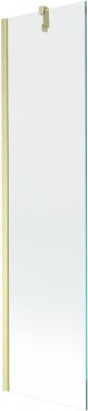 MEXEN/S - Next vaňová zástena FIX 50 x 150, transparent, zlatá kartáčovaná 895-050-000-00-00-55