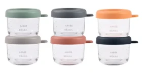 Beaba Tégliky na jedlo sklenené 6x 150 ml Sunrise (914015BB)