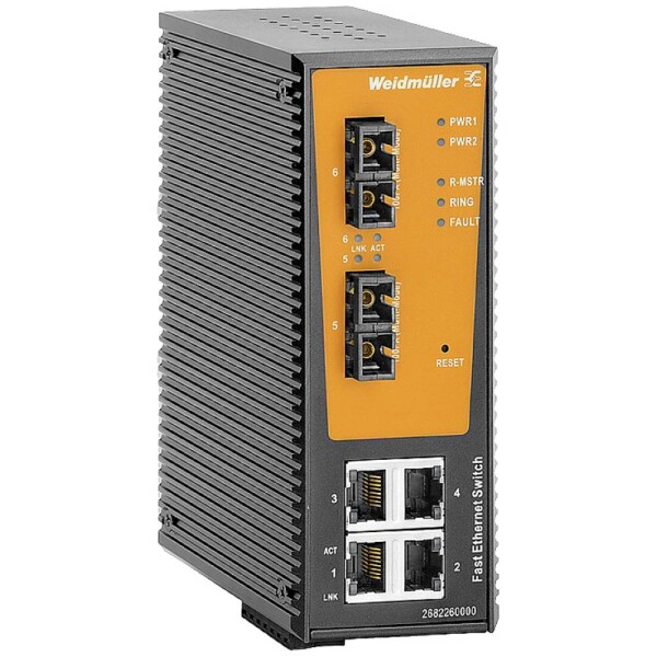 Weidmüller IE-SW-AL06LM-4TX-2SC priemyselný ethernetový switch 100 MBit/s; 2682260000