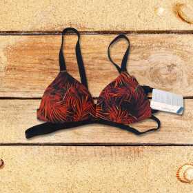 Vrchný diel plaviek BB722 Black-Orange - Selmark 70B