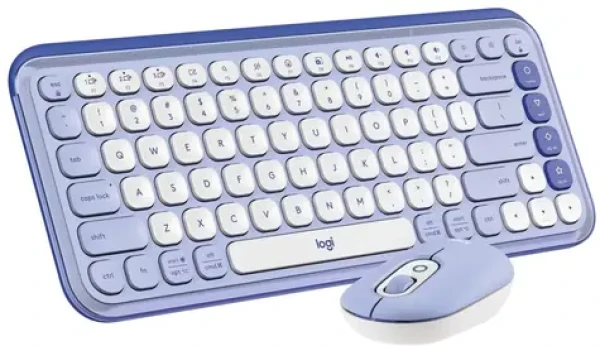 Logitech POP ICON lila / Bezdrôtová sada klávesnice a myši / CH verzia (920-013277)