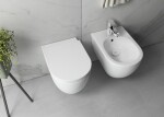 ISVEA - INFINITY závesná WC misa, Rimless, 36,5x53cm, matná biela 10NF02004-2L