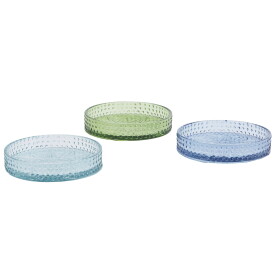 MADAM STOLTZ Sklenený podnos Colors Mintová