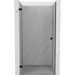 MEXEN/S - Lunar-B sprchové dvere krídlové ľavé 90, transparent, čierna 832-090-000-70-00-L