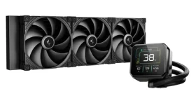 DEEPCOOL Spartacus 420 čierna / Vodný chladič CPU / 420mm radiátor / 3x 140mm ventilátor / ARGB / 3,4 "IPS displej (R-SPT420-BKDSMP-G-1)