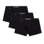 Pánske boxerky 3 pack 011 black - Atlantic černá S