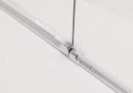 CERANO - Sprchová zástena Walk-in Medin Ľ/P - 8 mm - chróm, transparentné sklo - 160x195 - dvojdielna posuvná CER-478000