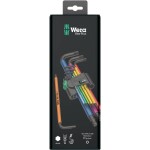 WERA 950 9 Hex-Plus Multicolour 1 SB Multicolour Sada zástrčných kľúčov / metrická / BlackLaser (05073593001)