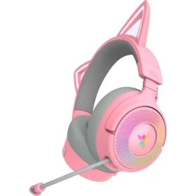 Razer Kraken Kitty V3 Pre ružové / bezdrôtové herné slúchadlá / mikrofón / 2.4GHz / Bluetooth / RGB (RZ04-05170200-R3M1)