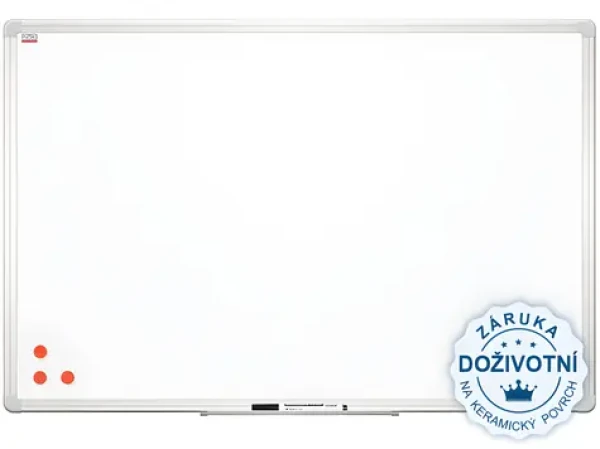 2x3 Keramická tabuľa 60 x 45 cm / Tabuľa / keramický povrch / hliníkový rám / biela