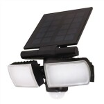 Solight WO772 LED solárne osvetlenie so senzorom 8W čierna / 600lm / Li-on (8592718027469)