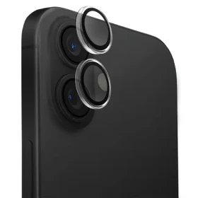 UNIQ Optix Clear čierna / Ochranné sklo na šošovku fotoaparátu / iPhone 16, 16 PLUS / s aplikátorom