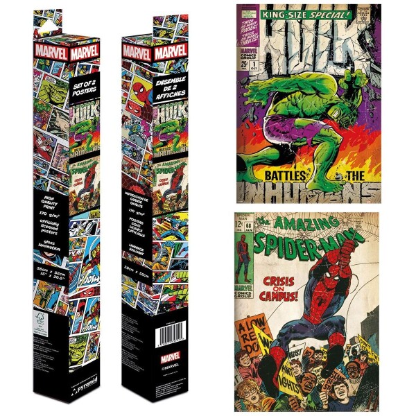 Paladone Marvel Comic Set plagátov mini 2 ks