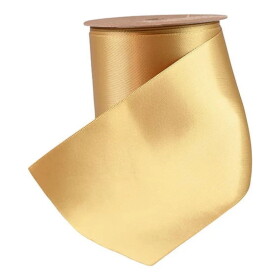 Det Gamle Apotek Široká saténová stuha Gold 5 m