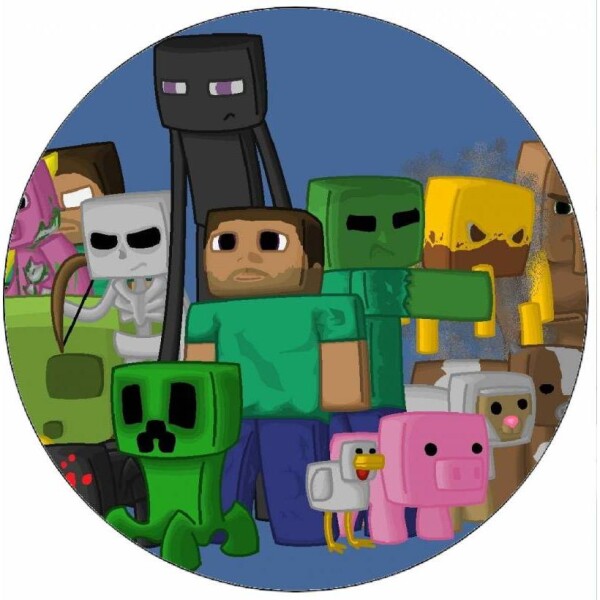 Jedlý papier Minecraft postavičky 19,5 cm - Pictu Hap - Pictu Hap