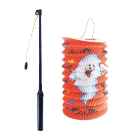 Rappa Lampión Halloween duch 15 cm so svietiacou paličkou 40 cm