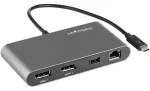StarTech Thunderbolt 3 Mini Dock / Dokovacia stanica / 2x DisplayPort / USB 3.2 Gen2 Type-A / LAN RJ45 / Hliník (TB3DKM2DPL)