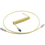 CableMod PRO Coiled Keyboard Cable USB-C - USB-A 1.5m Lemon Ice / Kábel pre klávesnicu (CM-PKCA-CWAW-YW150YW-R)