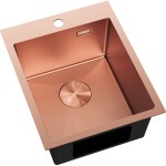 MEXEN - Solix oceľový drez 1-bowl 400 x 500 mm, meď HC 6406401000-65HC