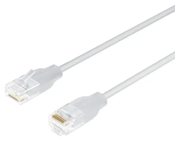 Lanview LightFlex biela / Sieťový kábel / Cat6 U/UTP / 8 m / PoE (LV-LIGHT-UTP608W)
