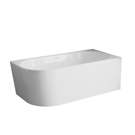 INVENA - Voľne stojaca vaňa priečne pravá 150 cm Astri so sifónom AN-03-15P-F