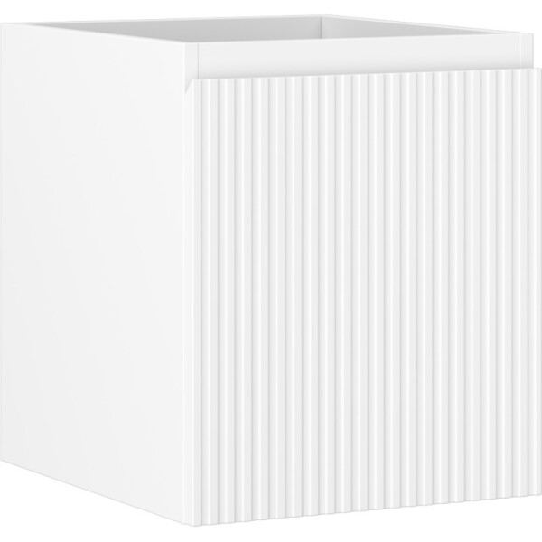 MEXEN/S - Rivel kúpeľňová skrinka pod umývadlo 40, 1 šuplík, reliéf, biela mat 91A20-04047-1-BF01