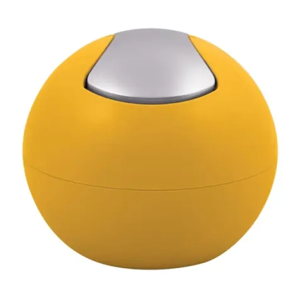 Spirella BOWL MATT mini výklopný odpadkový kôš 1 L matný šafranovo žltý / plast (7610583208576)