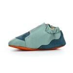 Affenzahn Krabbelschuh Leder Crawly Bunny Petrol barefoot capáčky 23 EUR