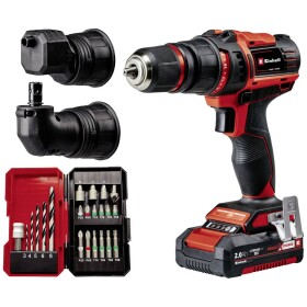 Einhell Einhell cordless drill/driver set TE-CD 18/45 3X-Li +22, 18Volt (red/black, Li-ion battery 2.0Ah, 22-piece accessories)