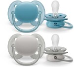 Philips AVENT Cumlík Ultrasoft Premium neutral 6-18m chlapec 2 ks