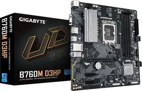 GIGABYTE B760M D3HP / B760 / LGA1700 / 4x DDR5 / 4x SATA III / USB / 1x PCIE x16 / 1x GLAN / 2x M.2 / mATX (B760M D3HP)