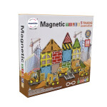 Mamido Mamido Magnetická stavebnica dopravné mesto 30 dielikov, Dopravné, stavebné vozidlá MT1445
