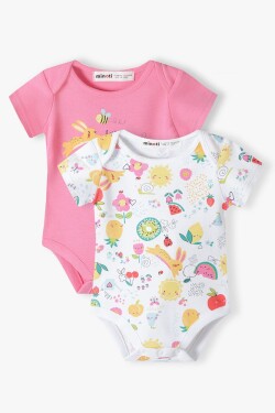Detské body 2pack, Minoti, tulipán 7, Holka - 62/68 | 3-6m