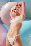 Dámske nohavičky GO Ribbed R Bralette - WHITE - ecru 6308 - SLOGGI WHITE S