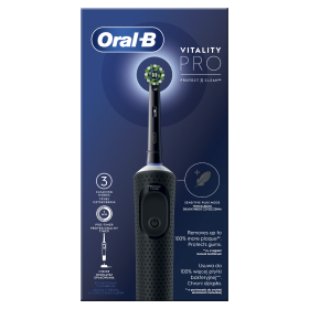 Oral-B Vitality Pro Protect X Clean čierna / Eletrická zubná kefka / oscilačné / 3 režimy / 2D technológia (Vitality Pro Protect X Clean B)